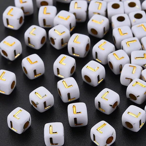 Opaque White Acrylic Beads
