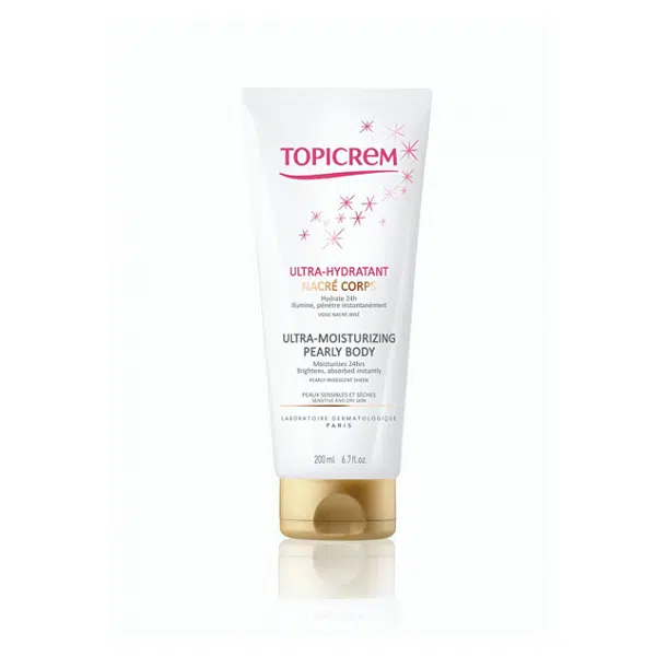 TOPICREM ULTRA Hydratační perleťové tělové mléko 200 ml