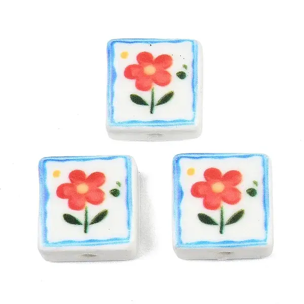 Printed Handmade Porcelain Beads