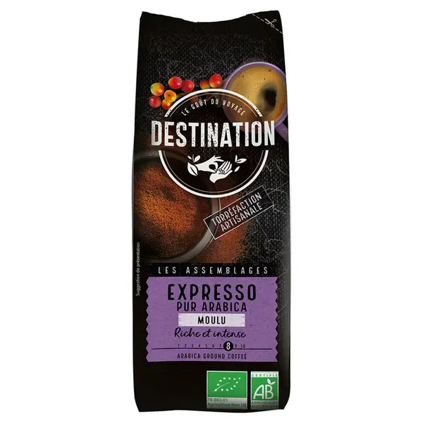 DESTINATION Káva mletá espresso BIO 250 g