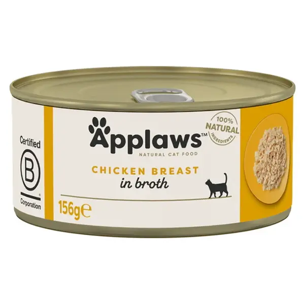APPLAWS Kuřecí prsa konzerva pro kočky 156 g