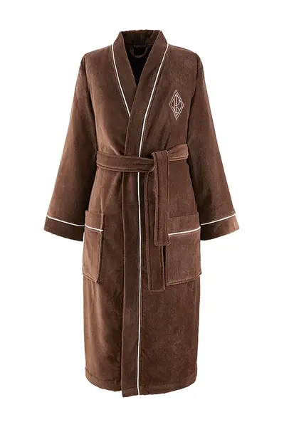 Ralph Lauren  župan bavlnený PARKROW Chocolate XL