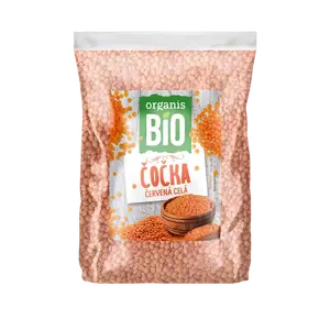 ORGANIS Červená čočka celá BIO 500 g
