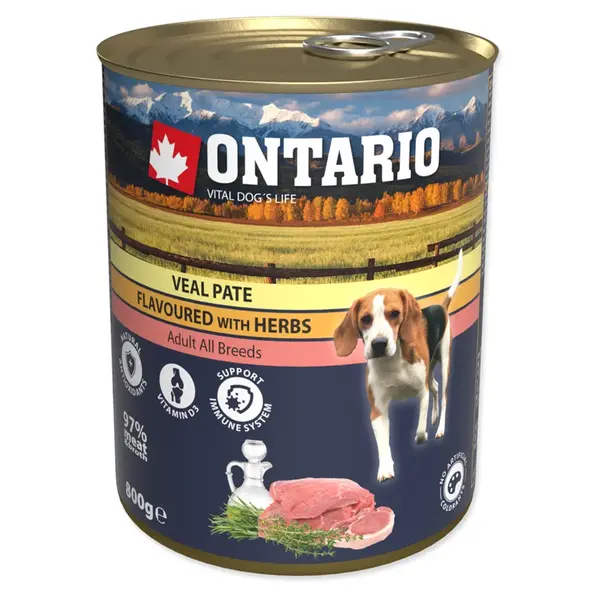 ONTARIO Konzerva telecí paté s bylinkami 800 g