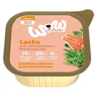 WOW Losos s rajčaty adult paštika pro dospělé psy 150 g
