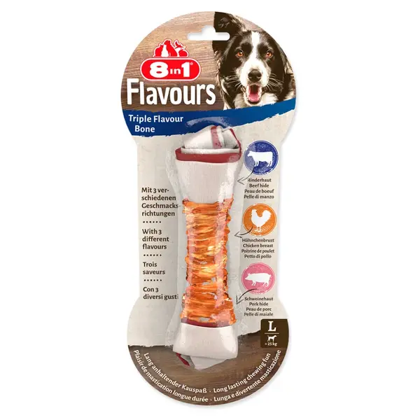 8IN1 Triple Flavour kost žvýkací L 1 kus