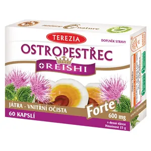 TEREZIA Ostropestřec + reishi forte 60 kapslí