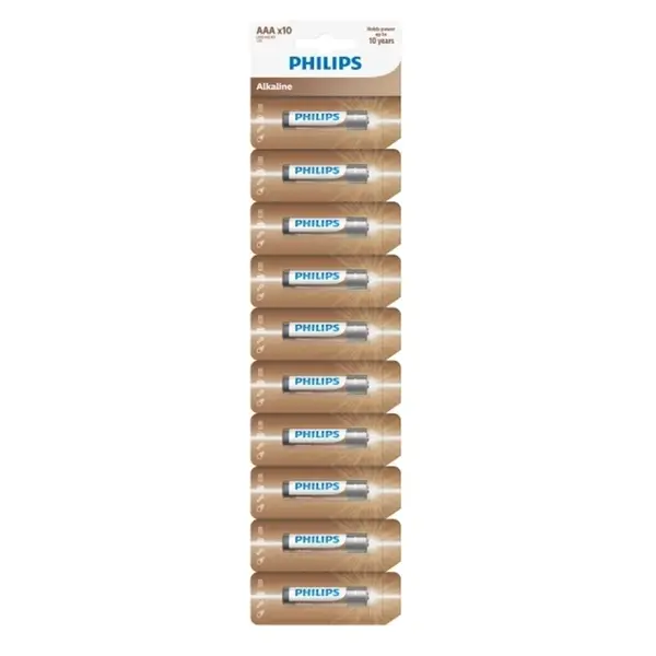 PHILIPS LR03AL10S/10 Entry Alkaline mikrotužkové baterie 10 kusů