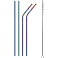 Brčka nerez LAMART LT7053 Straw 4ks