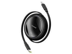 Kabel BASEUS Free2Pull USB-C/Lightning 1m Black 20W
