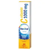 REVITAL Vitamin C 1000 mg citron 20 šumivých tablet