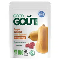 GOOD GOUT Máslová dýně s jehněčím masem BIO 190 g, poškozený obal