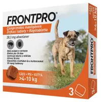 FRONTPRO® antiparazitární žvýkací tablety pro psy (4-10 kg) 28,3 mg 3 kusy