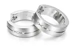 Boccia Titanium Titanové náušnice s diamanty 0539-09