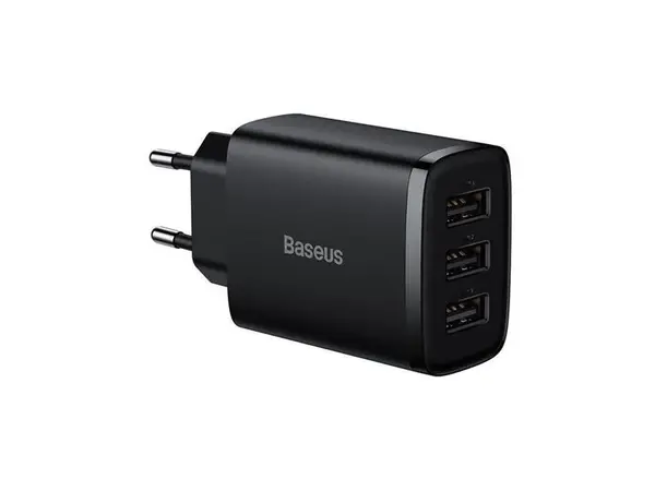 Adaptér USB BASESUS Compact Black 3xUSB