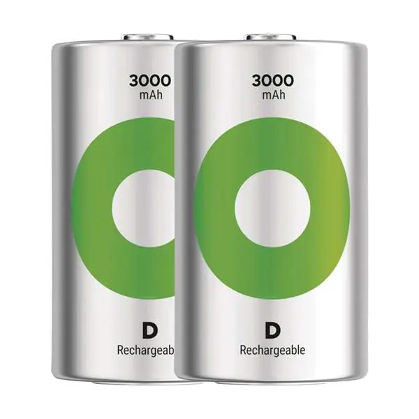 Baterie D (R20) nabíjecí 1,2V/3000mAh GP Recyko 2ks