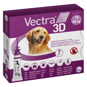 VECTRA 3D Spot-On L pro psy 25-40kg 4,7 ml 3 pipety