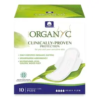 ORGANYC Denní vložky s křidélky prodloužené Heavy 10 kusů