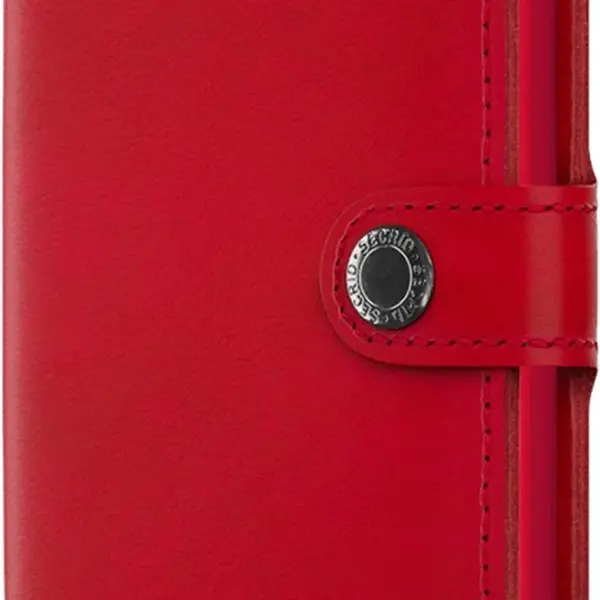 Kožená mini peněženka Secrid Miniwallet Original Red-Red