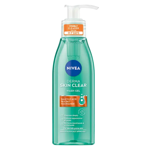 NIVEA Derma Skin Clear Čisticí pleťový gel 150 ml