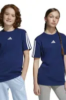Dětské bavlněné tričko adidas tmavomodrá barva, JD6490