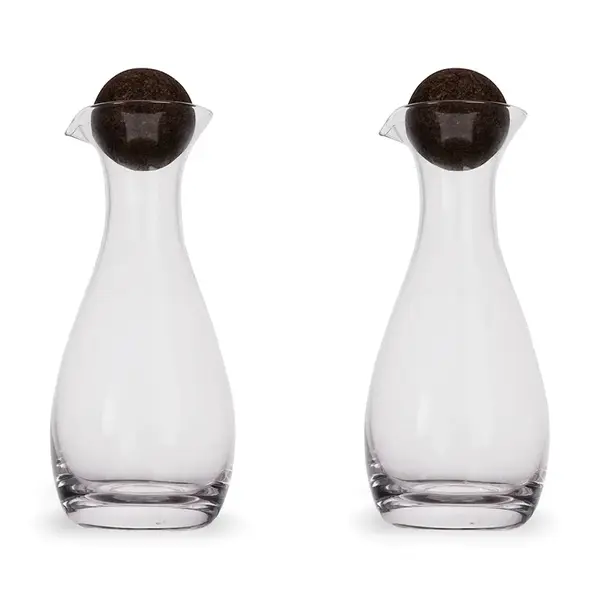 Láhev na olej a ocet Sagaform Nature 300 ml 2-pack průhledná barva