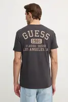 Bavlněné tričko Guess černá barva, s potiskem, M5RI86 K9RM1