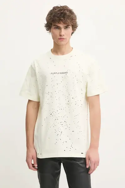 Bavlněné tričko PURPLE BRAND HWT JERSEY SS TEE