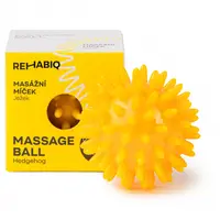 Rehabiq Masážní míček ježek 6 cm 1 ks žlutý