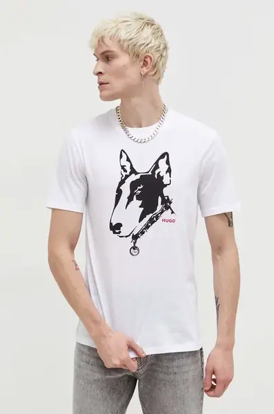 Bavlněné tričko HUGO