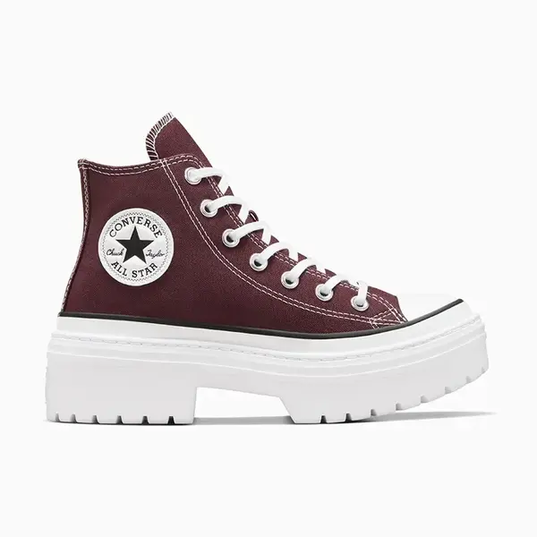 Kecky Converse Chuck Taylor All Star Lugged Heel dámské, vínová barva, A09401C