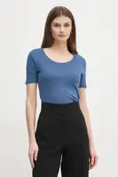 Bavlněné tričko United Colors of Benetton modrá barva