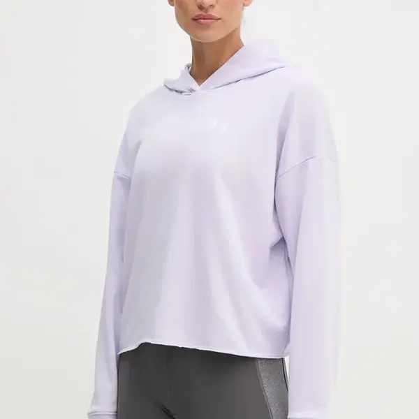 Tréninková mikina Under Armour Rival fialová barva, s kapucí