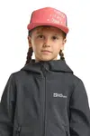Dětská baseballová čepice Jack Wolfskin RIB CAP K růžová barva, 1907643