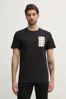 Bavlněné tričko Calvin Klein Jeans černá barva, s potiskem, J30J327474