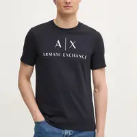 Tričko Armani Exchange tmavomodrá barva, s potiskem, 8NZTCJ Z8H4Z NOS