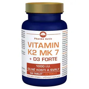 Pharma Activ Vitamin K2 MK7 + D3 FORTE 1000 I.U. 125 tablet