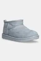 Dětské semišové sněhule UGG KIDS CLASSIC ULTRA MINI šedá barva, 1130750K