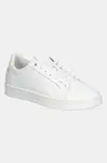Kožené sneakers boty Calvin Klein LOW TOP LACE UP WOVEN