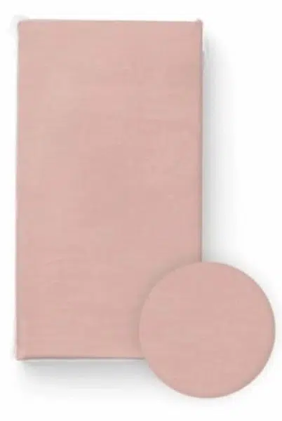 BocioLand Prostěradlo do postýlky, bavlna, růžové, 120 x 60 cm