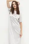 Šaty Answear.LAB stříbrná barva, midi