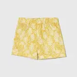Dětské bavlněné šortky Jamiks žlutá barva