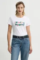 Bavlněné tričko Levi's THE PERFECT TEE bílá barva, 17369