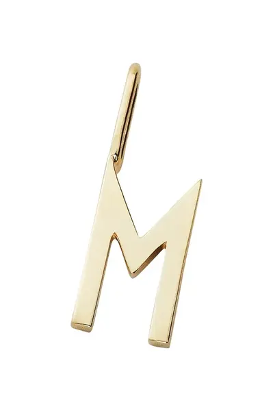 Pozlacený stříbrný přívěsek Design Letters