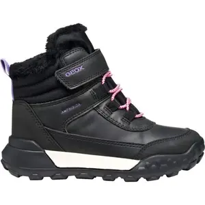 Geox J TREKKYUP B ABX Dětská zimní obuv, černá, velikost