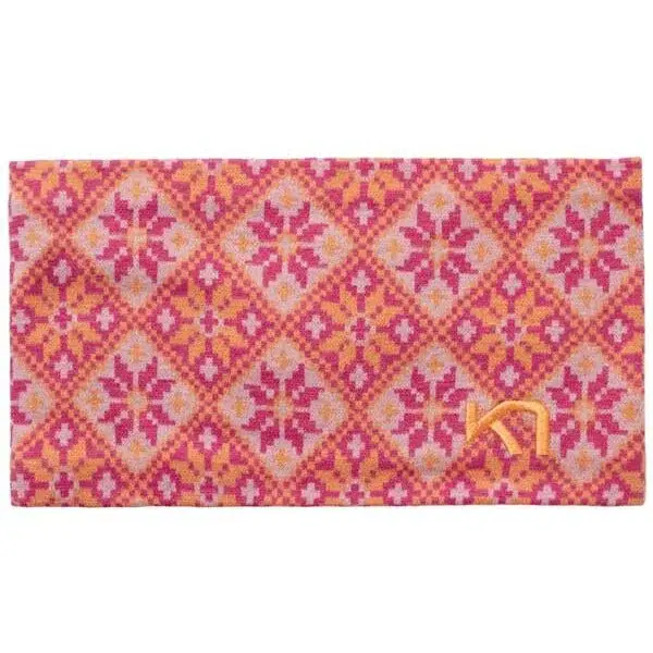 KARI TRAA ROSE Dámská merino čelenka, růžová, velikost UNI