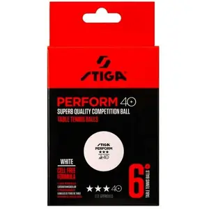 Stiga PERFORM 6-PACK Pingpongové míčky, bílá, velikost