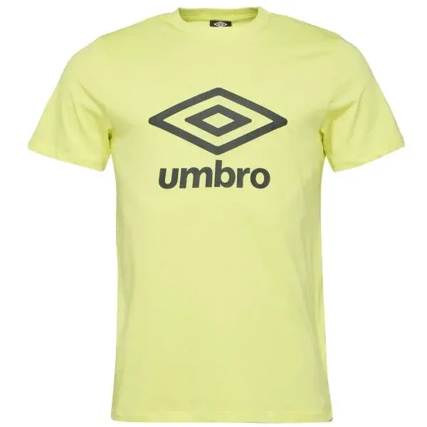 Umbro LARGE LOGO TEE ESSENTIALS Pánské triko, žlutá, velikost