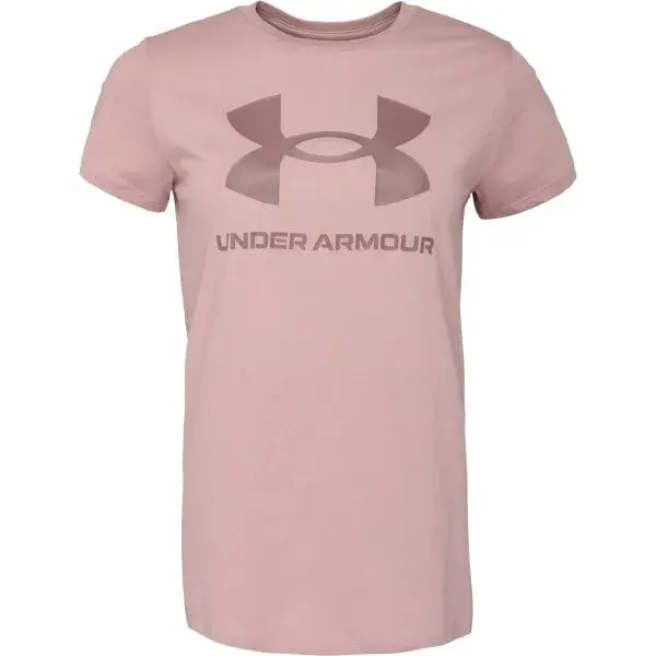 Under Armour LIVE SPORTSTYLE GRAPHIC SS Dámské triko, růžová, velikost S