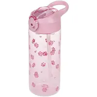 BAAGL TLAPKY 500 ML Tritanová láhev s brčkem, růžová, velikost